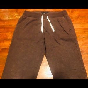 STILL AVAILABLE - Abercrombie Sweatpants - Burgundy/Brown